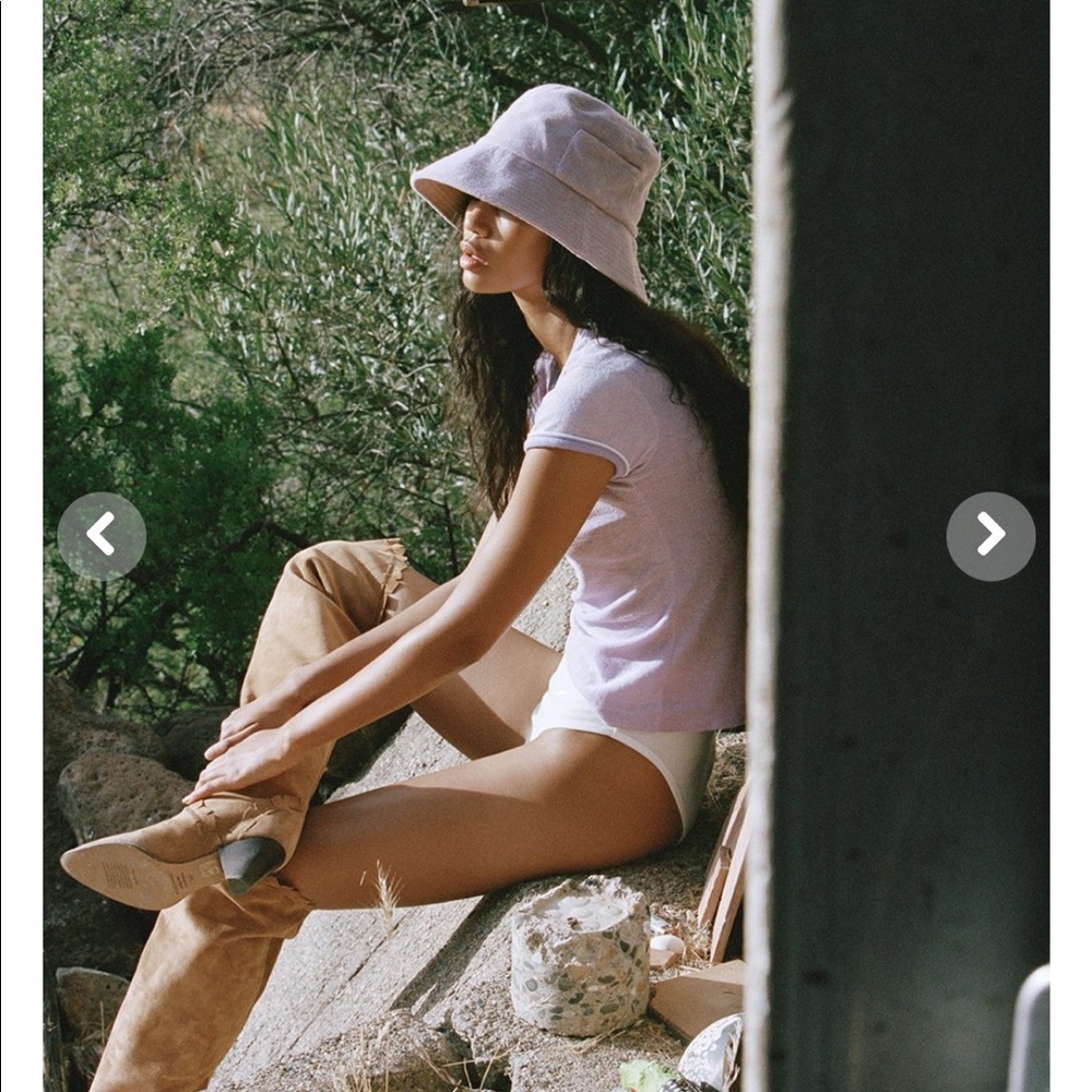 Lack Of Color Wave Terry Bucket Hat In Lavender - image 3